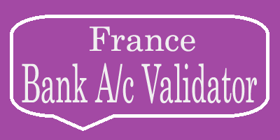 France Bank Account Validator