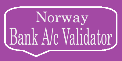 Norway Bank Account Validator