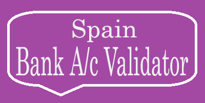 Spain Bank Account Validator